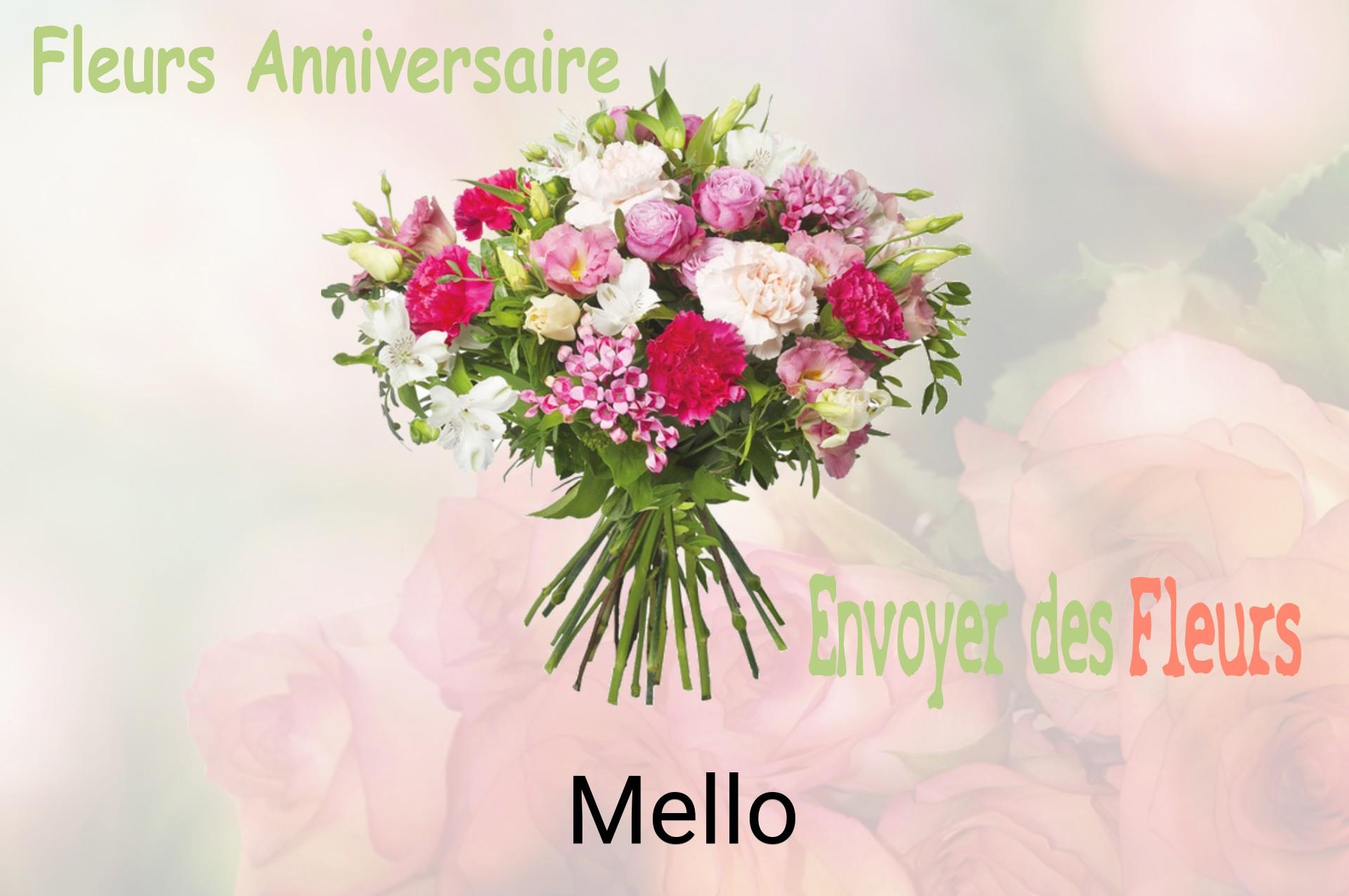 Bouquet de fleurs d’anniversaire livré à Mello