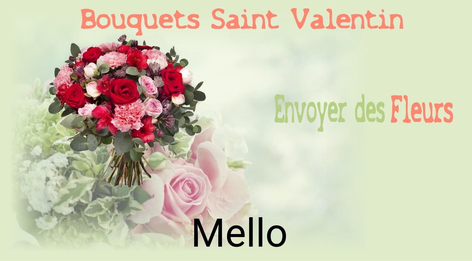Roses de Saint-Valentin livrées à Mello
